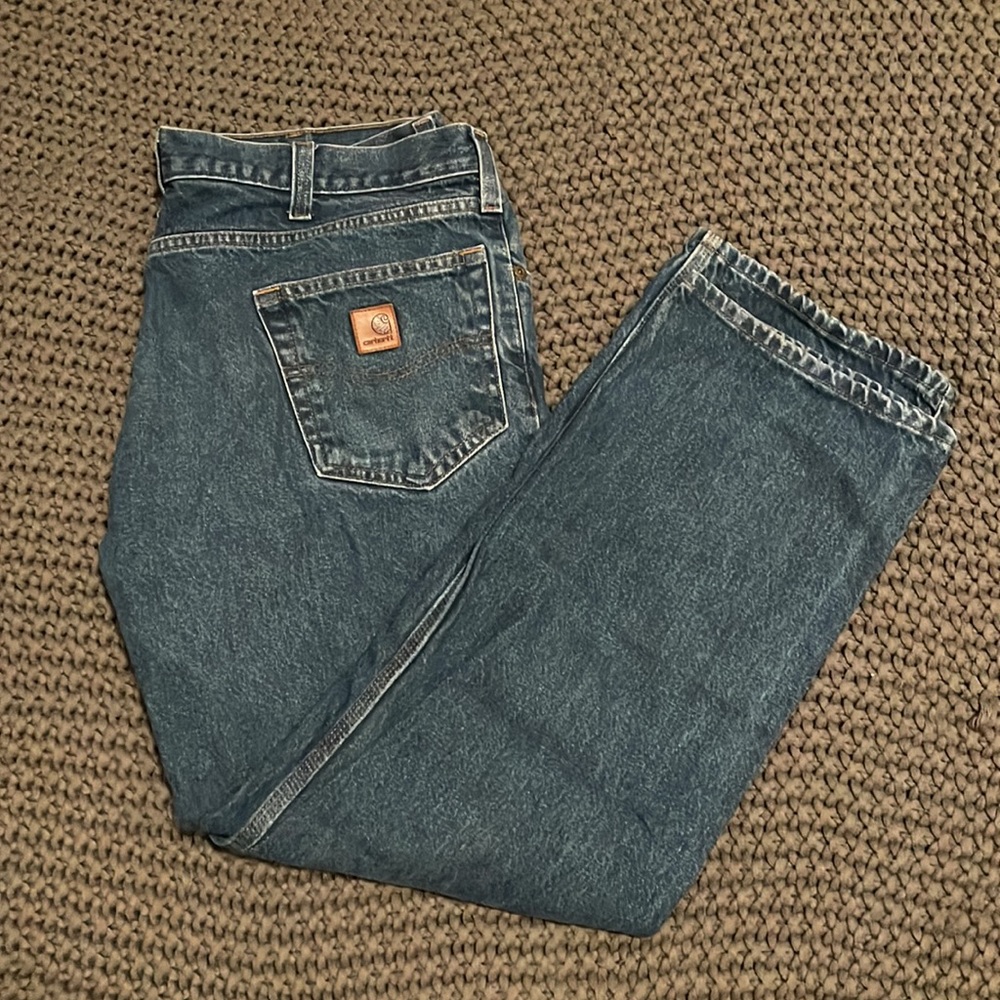 MENS CARHARTT JEANS RELAXED FIT 36x30
